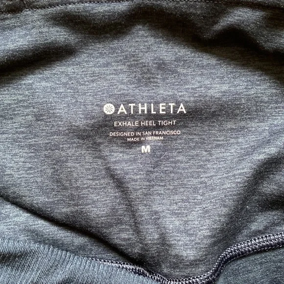 Athleta Exhale Heel Tight, Dark Blue Heather, M - Picture 5 of 5